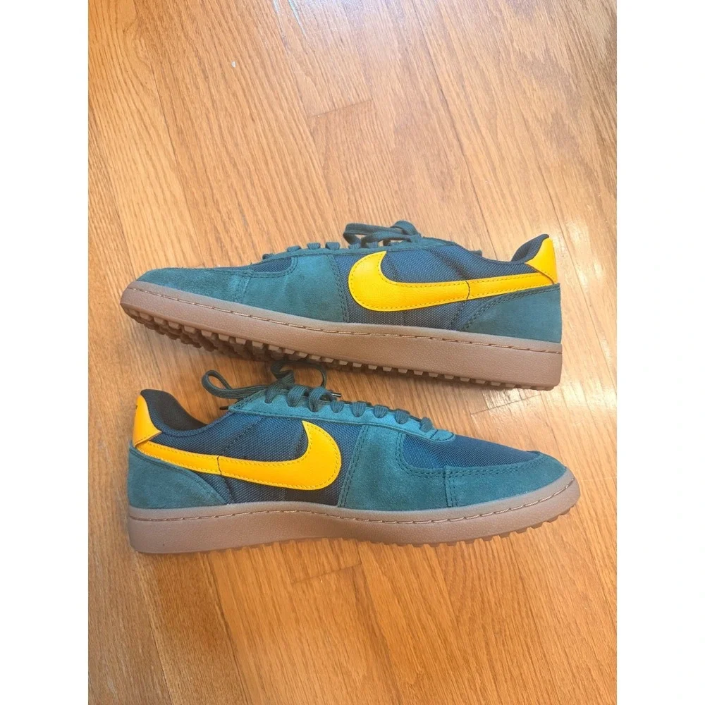 Nike Field General 82 Dark‎ Green Yellow Gum Sole Mens Sneakers 10.5 Blokecore
